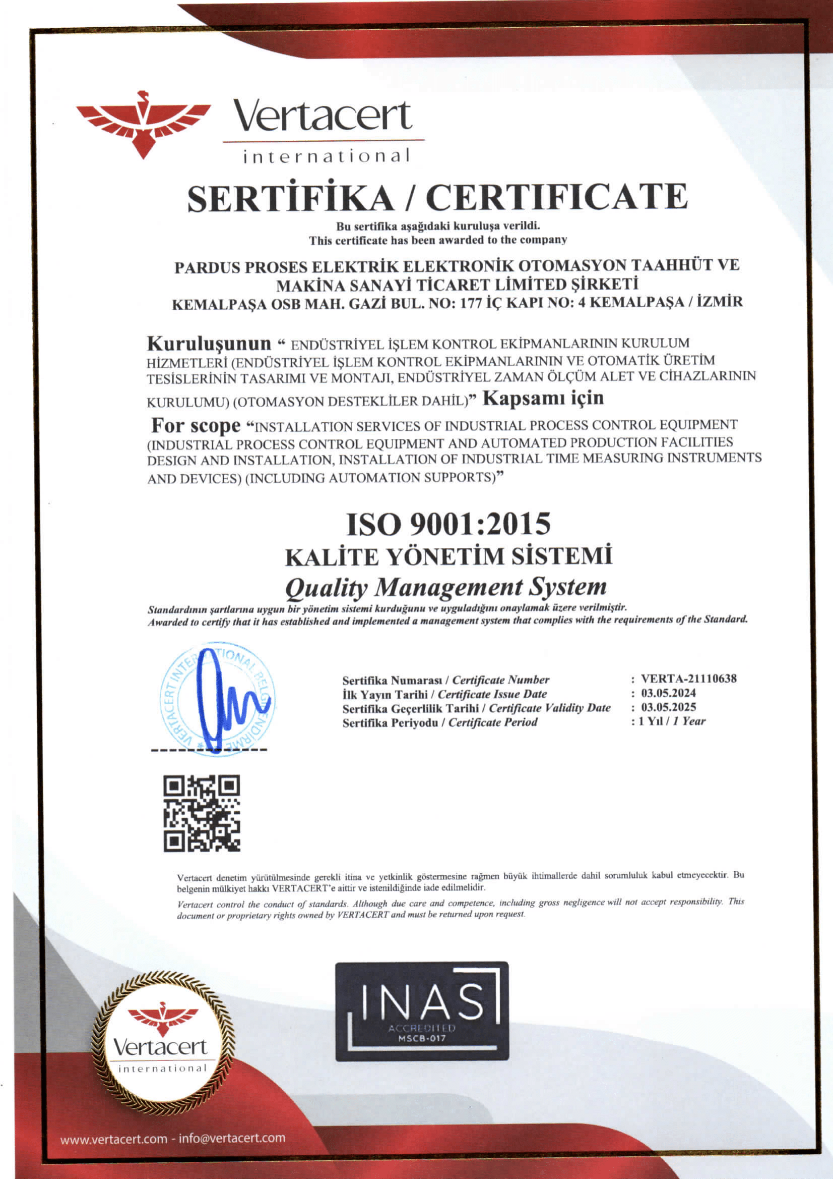 KALİTE YÖNETİM SİSTEMİ